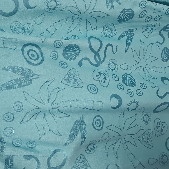 Never Fully Dressed Long Sleeve Wrap Midi Dress: Blue Print: Size- US 4 - Picture 11 of 14